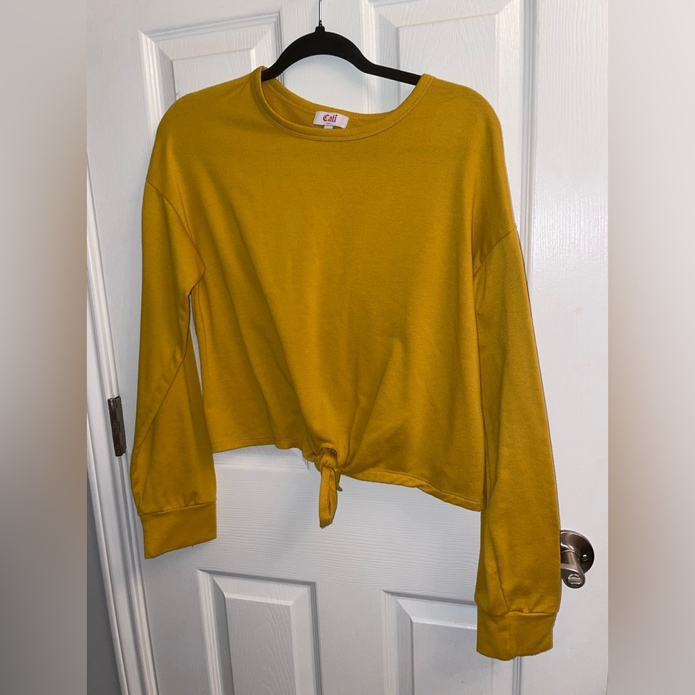 Mustard yellow long sleeve T